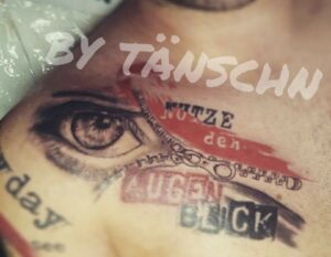 Trash Polka Auge Tattoo